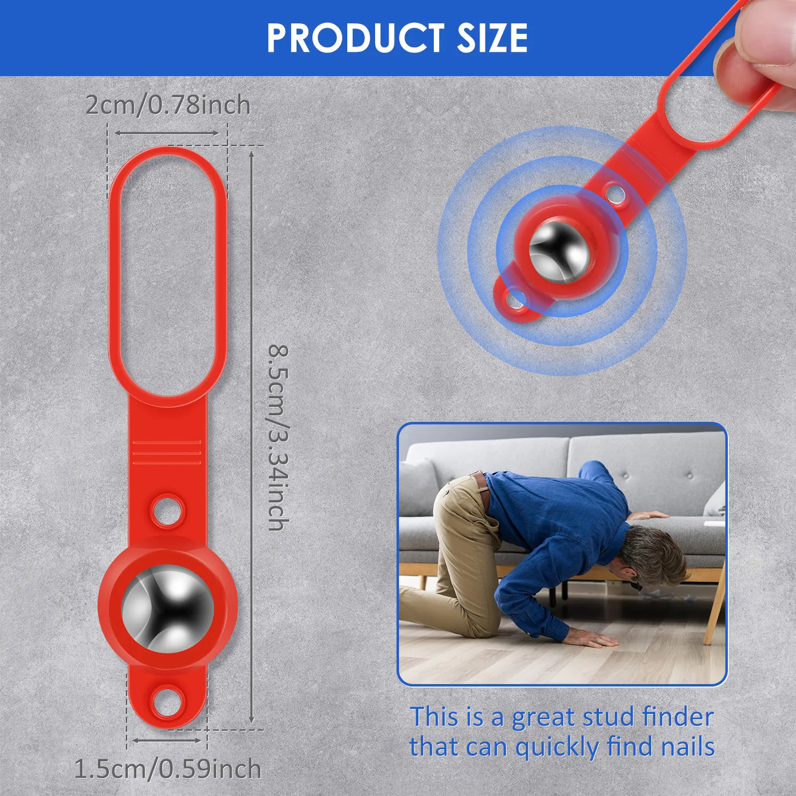 8/4/2/1pcs Magnetic Stud Finder 27 Pound of Pull Power Stud Ball Stud Finder Compact Wall Stud Finder Practical Stud Finder Tool