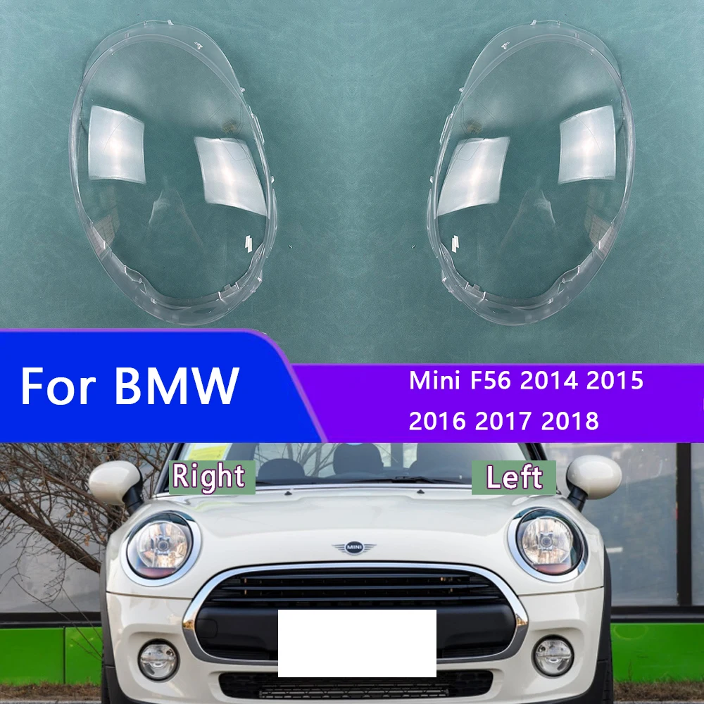 

For BMW Mini F56 2014 2015 2016 2017 2018 Car Transparent Housing Front Headlights Lens Shell Cover Lampcover Lampshade