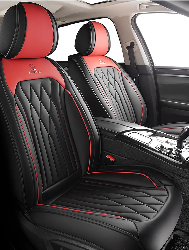 Universal Auto Split Seat Car Full Seat Cover Breathable Comfortable Leather SUV Seat Cushion Full Seats Cover Protection JJ258