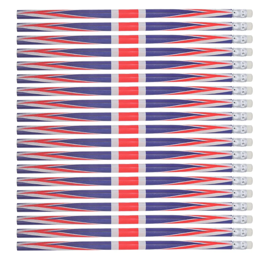 100Pcs Colorful Flag Pencils Wooden Drawing Pencils Portable Pocket Size Ergonomic Comfort Grip for Students Teachers Painters
