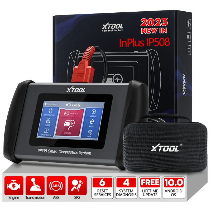 

XTOOL InPlus IP508 OBD2 5 System Diagnostic Tools Car ABS SRS AT Engine Scanner with EPB Oil 6 Reset Auto VIN Online Free Update