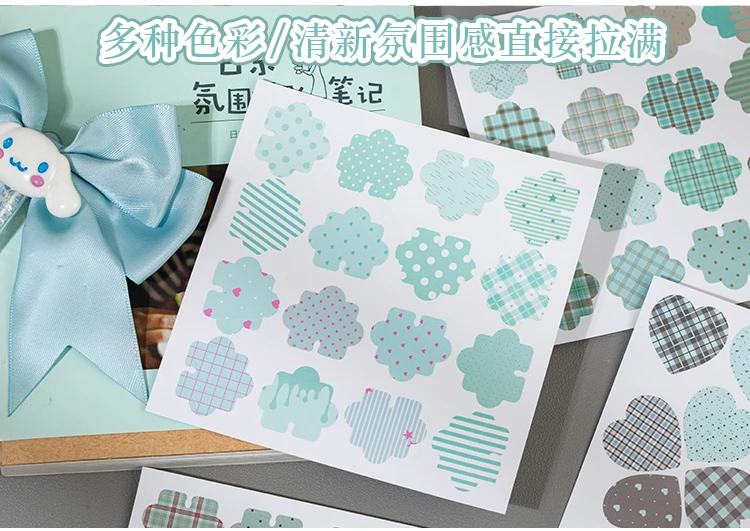 TIANZI Cartoon Die Cut Stickers Book 20/40 Sheets Decorative Diary Scrapbooking Supplies Handmade Japanese Stationery