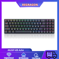 Redragon K626P-KB Ashe Mechanical Keyboard 78 Keys Wired RGB Backlight Blue Switches Gaming Keyborad for laptop pc