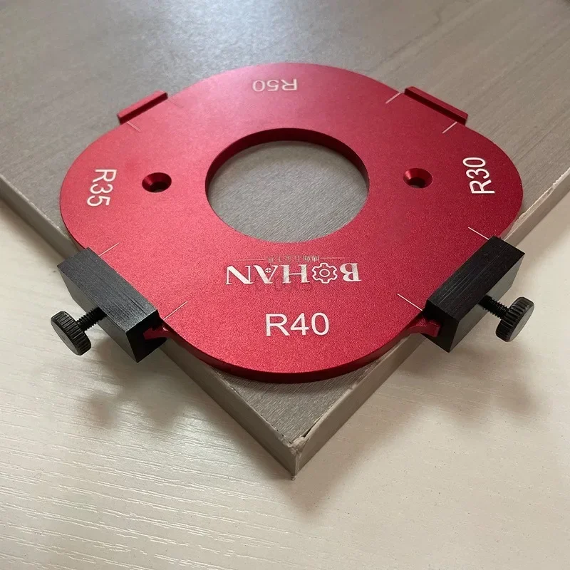 R-angle Arc Trimming Machine Cutting Fillet Template  Template for Woodworking Electric Router Slotting Wardrobe Woodboard Tools