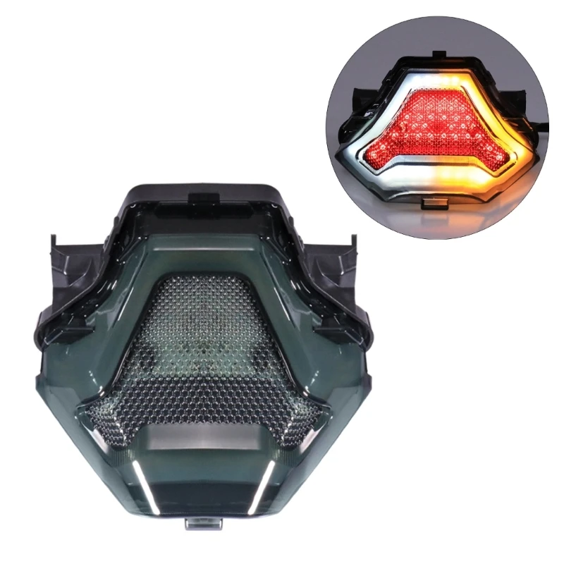 Waterproof Motorcycle Brake Light with LED Turn Signals Stylish Motorcycle LED Tail Light Simple Installation for R3