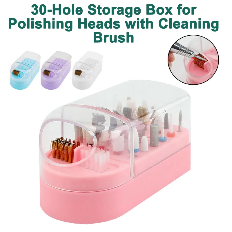 

New Nails Material Storage 30 Slots Portable Gel Polish Storage Case Nail Bag Organizer Nail Art Supplies MJSN04