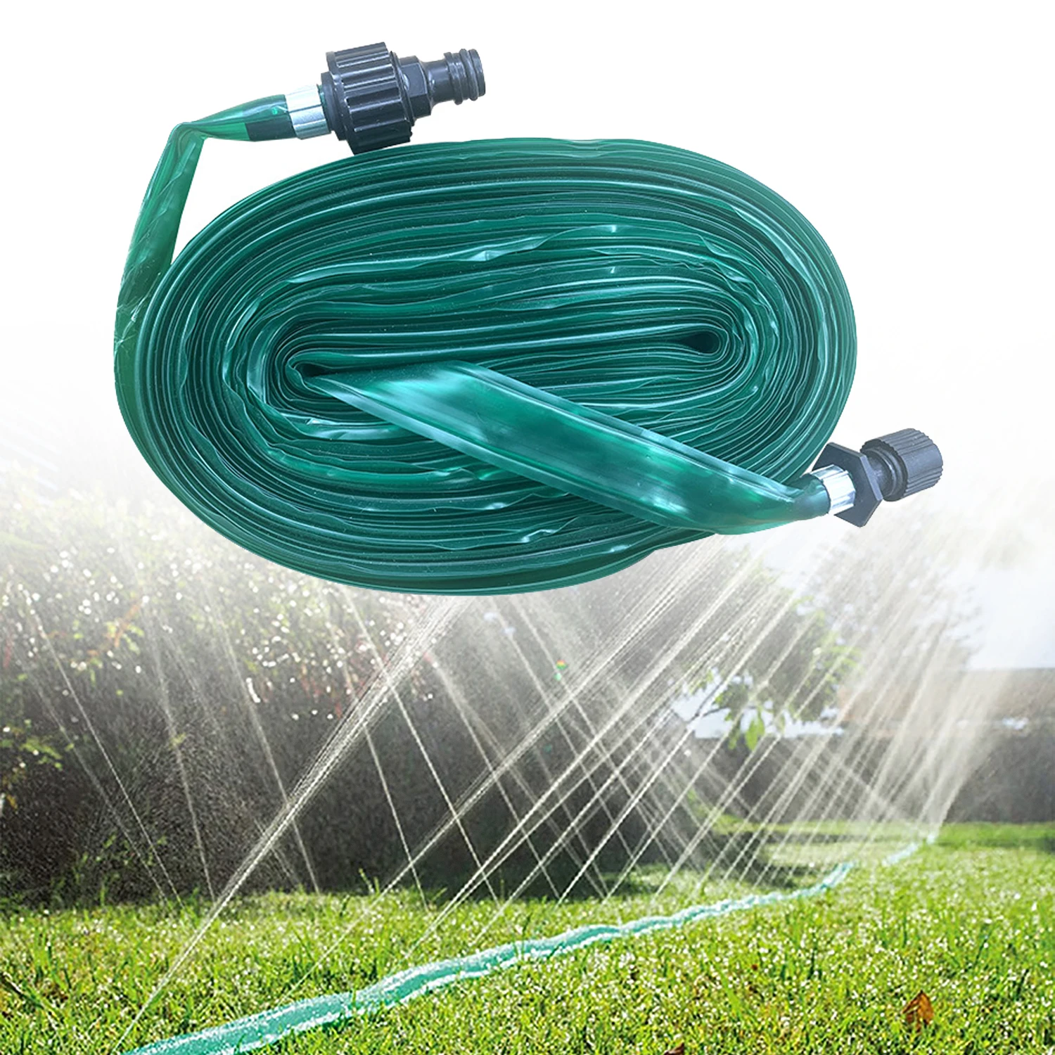 Sprinkler-Bewässerungsschlauch-Set, Garten-Rasen-Bewässerungssystem mit Sprühschlauch