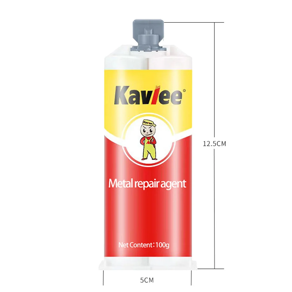 600g Metal Repair Glue Quick Drying Welding Adhesive Corrosion Preventive Casting Repair Glue Heat Resistance Waterproof Agent