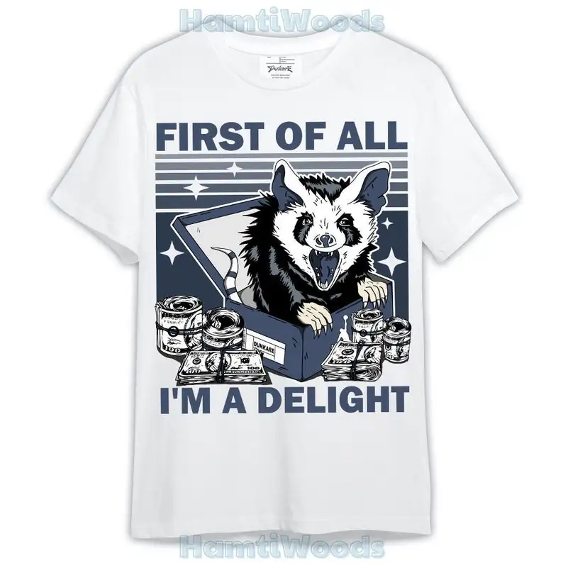 Low Diffused Blue 11s Shirt, Opossum I'm A Delight Shirt Outfit