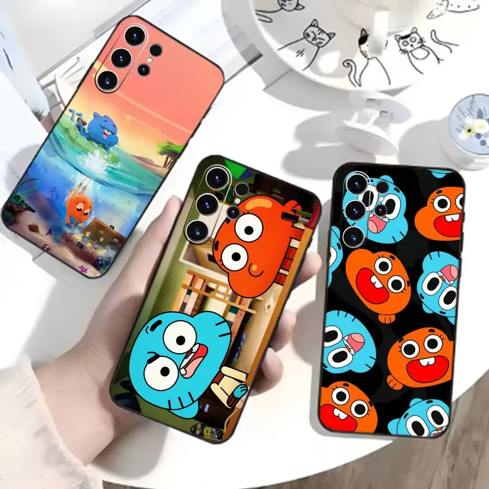 

D-Gumball and Darwin Phone Case For Samsung S26,S25,S24,S23,S22,S21,S20,Plus,Fe,Lite,Others Black Cover