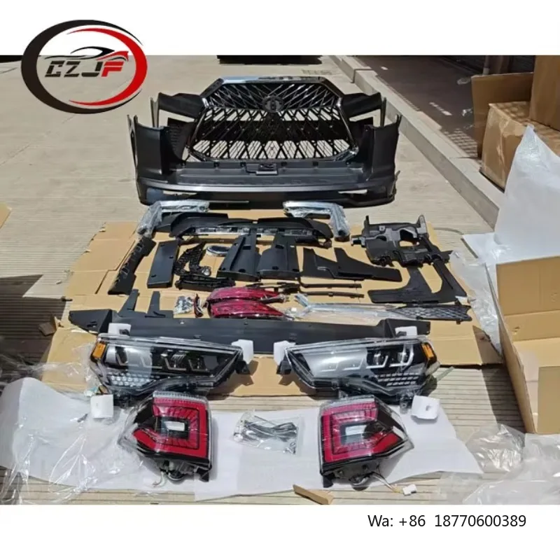

CZJF Best Selling Modified Surround with Lights Complete Set Body Kit with Headlights Taillights for 4runner 2014-2020
