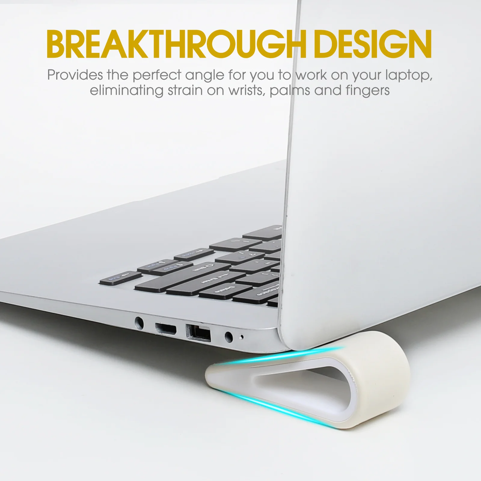 2 Pcs Laptop Cooling Pad Laptops Computers Bracket for White Keyboard Riser Starlight Strap Mini Notebook