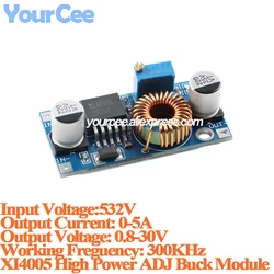 XL4005 DC-DC Step Down Buck Power Supply Module Adjustable 5A LED Lithium Charger Original XL4005E1 24V 12V 9V 5V