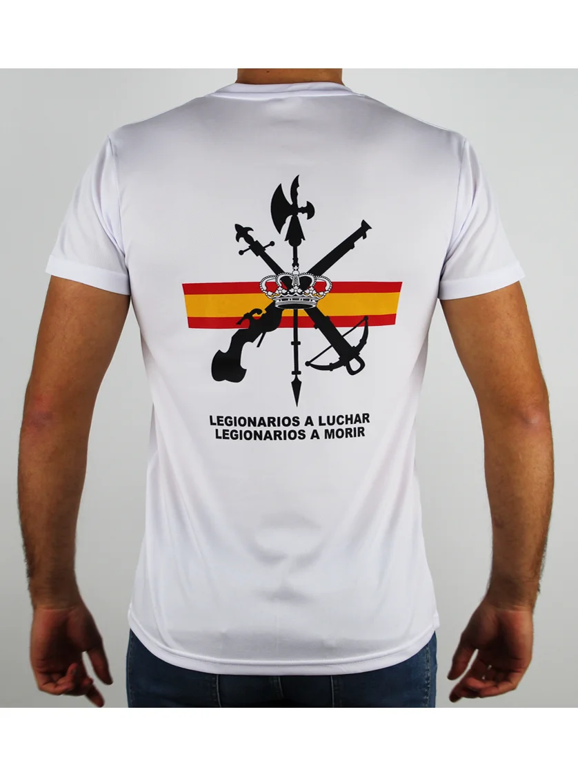 Camiseta Legión Española. 100% Algodón De Alta Calidad, Cuello Redondo, De Gran Tamaño, Casual