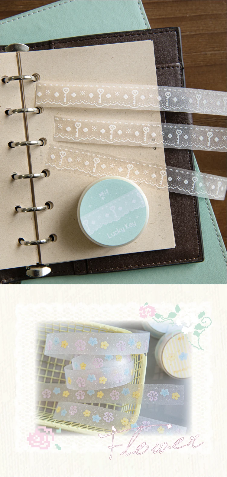 15mm X 2m PET Niedliches Glitzerband für DIY Scrapbooking Planer Tagebuch Ästhetisches Maskierband Schreibwaren Bürobedarf – Detail 17
