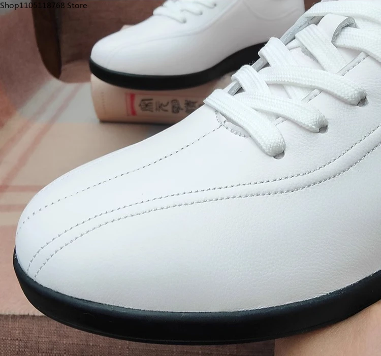 جلد البقر الأصلي تاي تشي أحذية لفنون الكونغ فو الووشو فنون الدفاع عن النفس لينة مرنة وحيد خفيفة الوزن الرجال النساء الأحذية