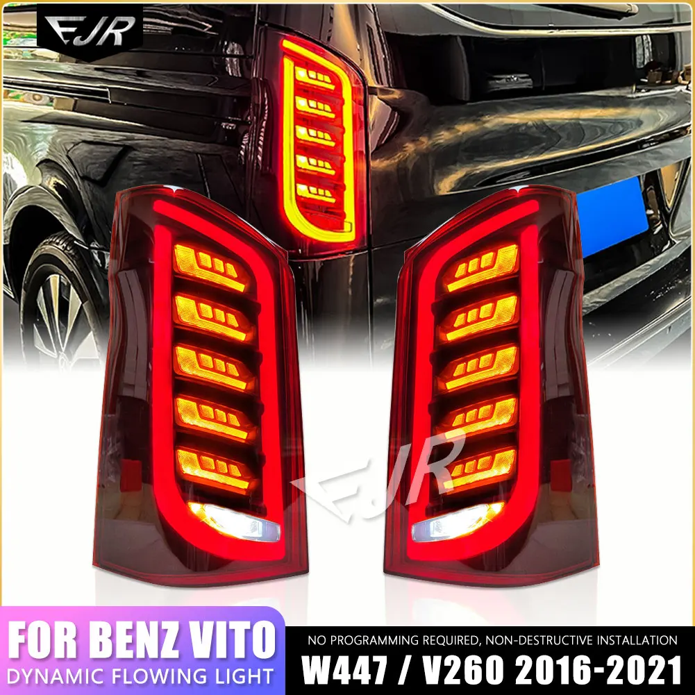 2016-2021 Taillight Assembly for Mercedes Benz VITO V Class Retrofit Turn Signal LED Brake Rear Tail Lights W447 V260 V250 V220