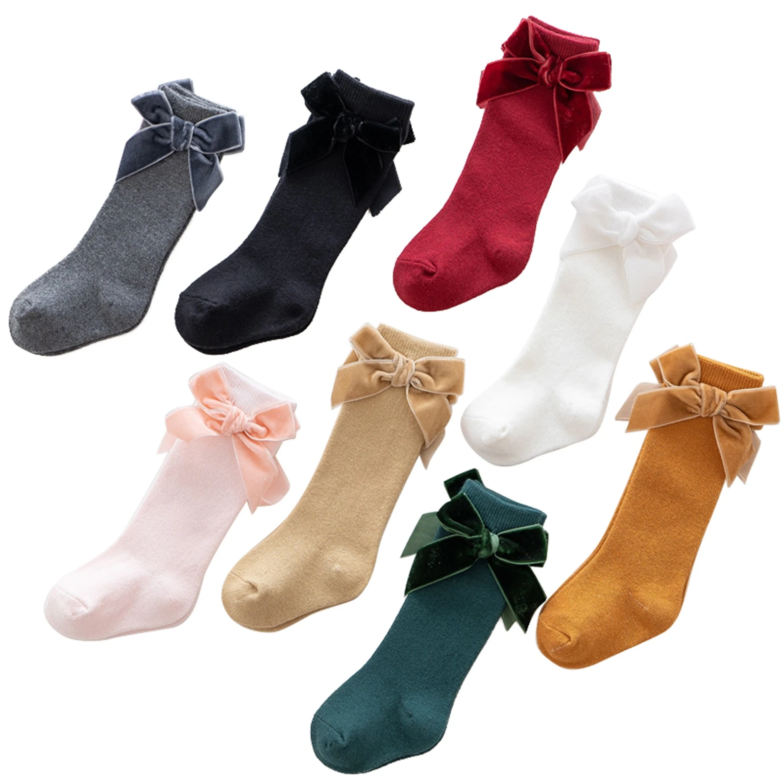 

Baby Winter Warm Knee-high Socks Cute Christmas Socks Cute Santa Claus Tree Soft Lightweight Socks Infant Socks for Baby Girls
