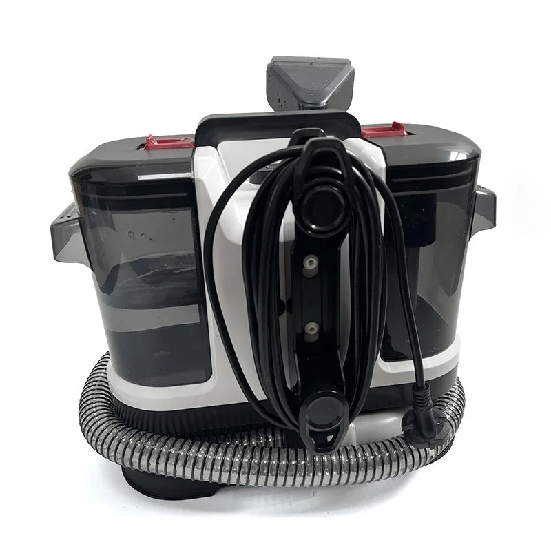 

Мощный проводной пылесос для влажной и сухой чистки обивки с функцией распыления и щетки для ковров и диванов