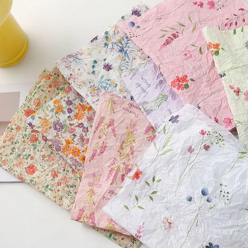 20sheet 50x70cm flower cute patern Paper Tissue papers flower bouquet gift package paper f birthday wedding valentines\'s day