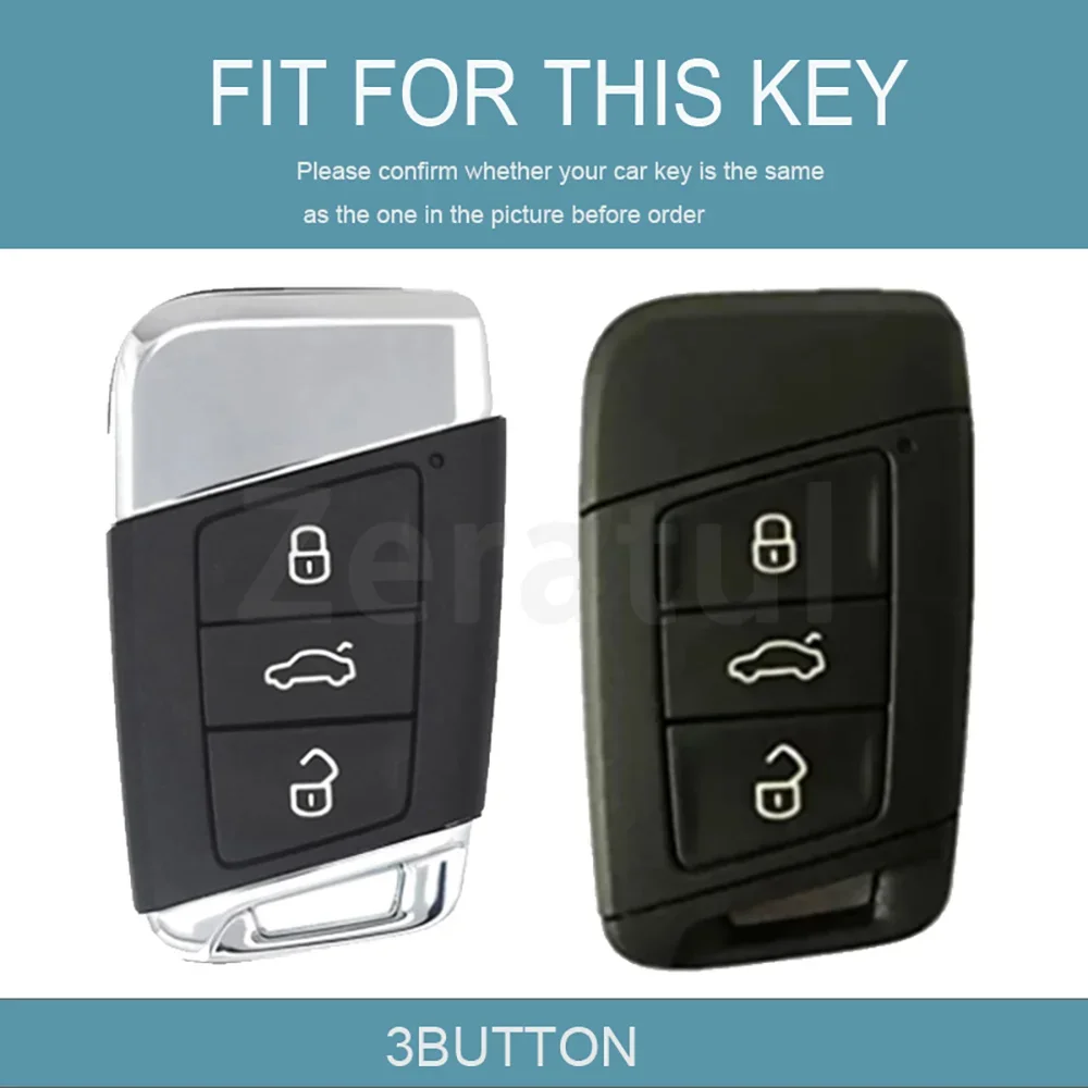 Auto Keyless For VW Volkswagen Magotan GTE Passat B6 B7 B8 CC Skoda Fabia Superb Kodiaq A7 Car Key Case Cover Shell Accessories