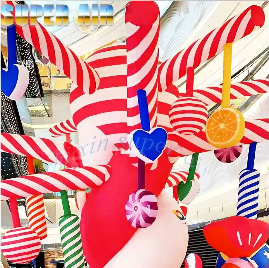 Arbre de noël gonflable en bonbons, nouvel arrivage, pour décoration de fête ou publicité