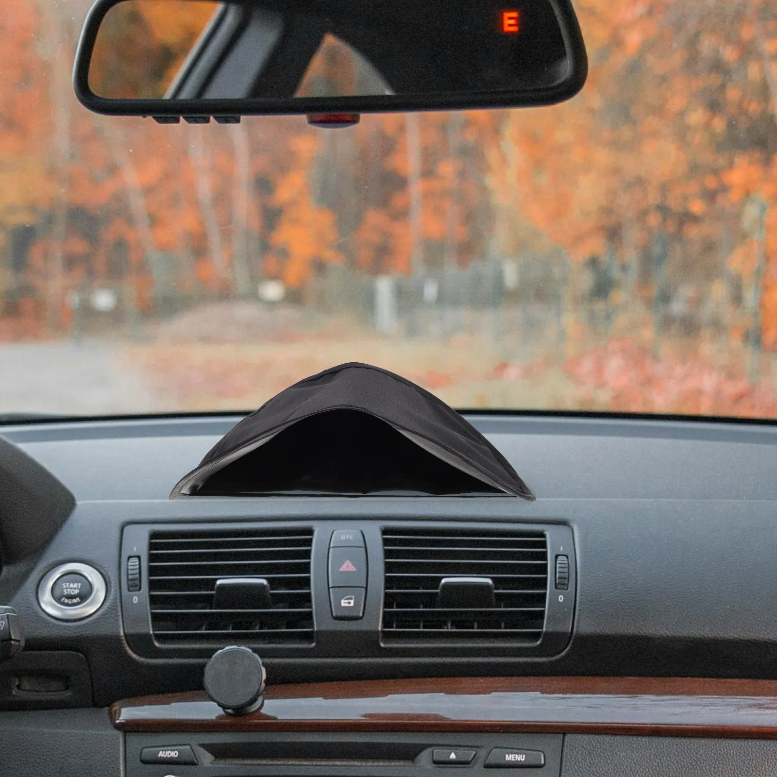 Polyester Car Phone Sunshade Dash Mount Foldable Sun Blocker for Sunlight Blocking Phone Shade Car Navigation