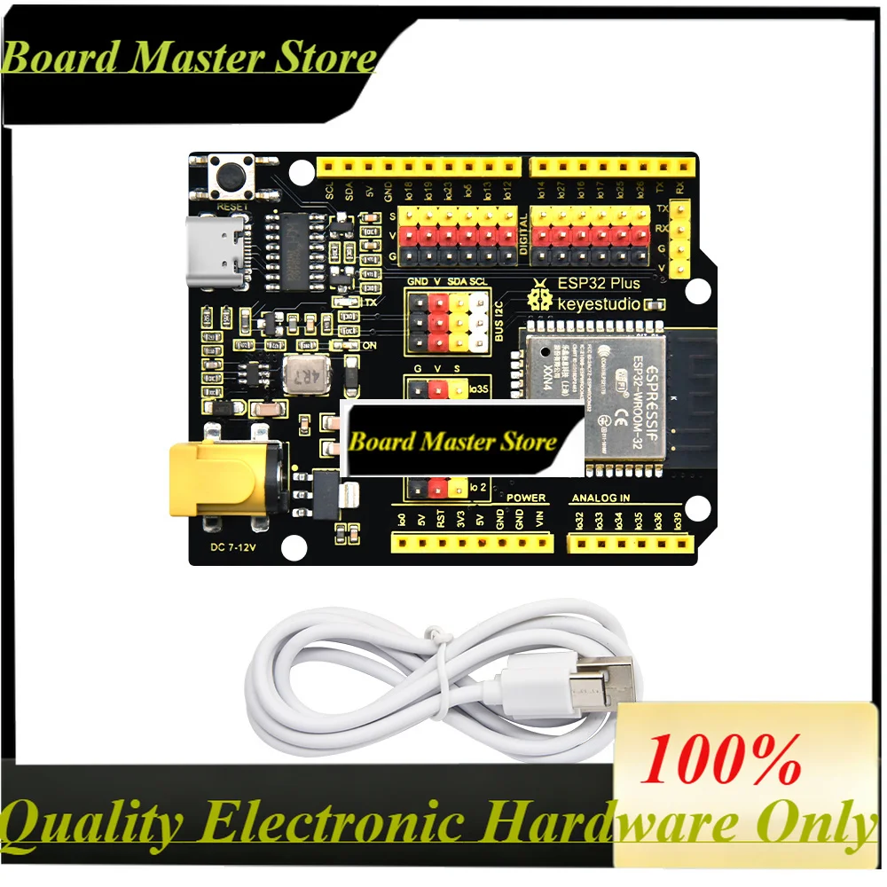BoaMasMESP32 PLUS Development Board Compatible With Arduino U NO R3 With USB Cable