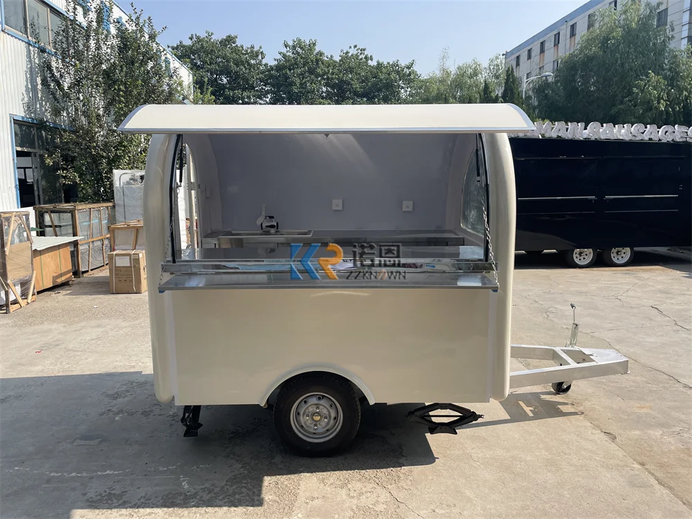 Трейлер для кофе, мобильная кухня, быстрое питание, грузовик, киоск для мороженого и сока с полностью кухонным кейтерингом
