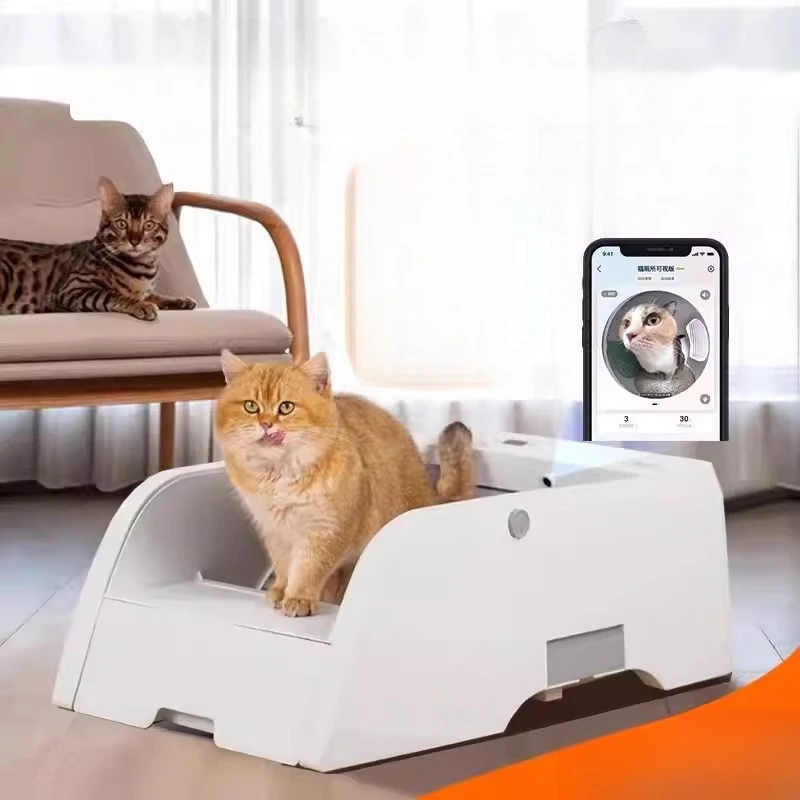 

Automatic shit shoveling sand table smart cat litter box, toilet lens video cat house UV