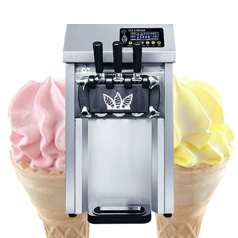 

Commercial Soft Ice Cream Machine Automatic Gelato Machines Vertical Stainless Steel Ice Cream Makers