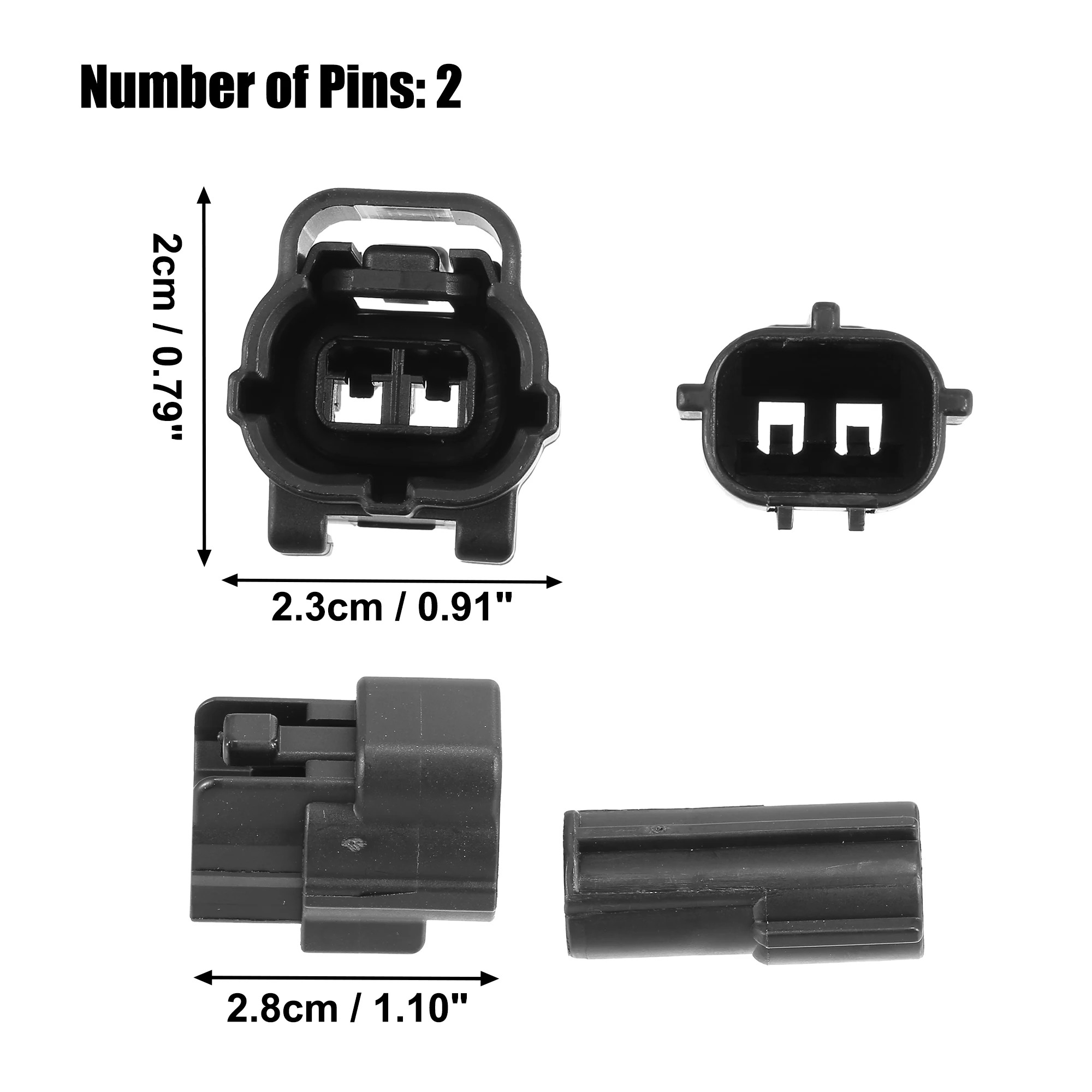 UXCELL 1 Set 2 Pin مجموعة توصيل مستشعر درجة حرارة الماء عالمية لشاحنة السيارة