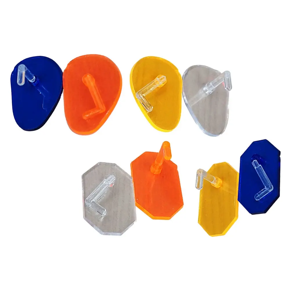 

8Pcs Nail Art Practice Stand Colorful Transparent Base Stable Display Stand for Nail Art Practice and DIY Stands for Display