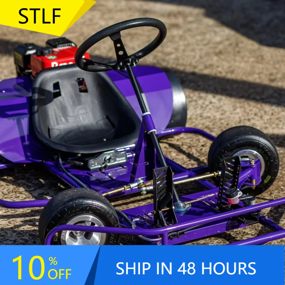 

STLFNew 200CC Gas Petrol Pedal Go Kart Cart Drifting Bike with Four -Stroke Engine 100km/h Speed for Outdoor Adventures Drift