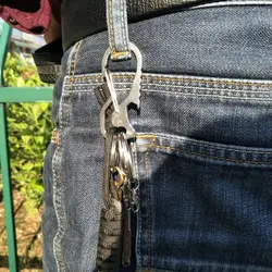 Bottle Opener Multifunctional Carabiner Multifunctional Hex Driver Outdoor Keychain Keychain Ring Stainless Steel