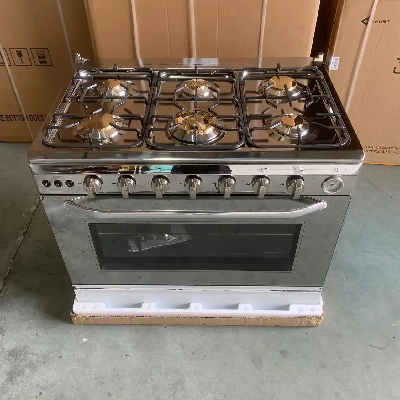 Commercial and Household Multi-functional Upright One-piece Oven, European and British Six-gas Plus One Oven