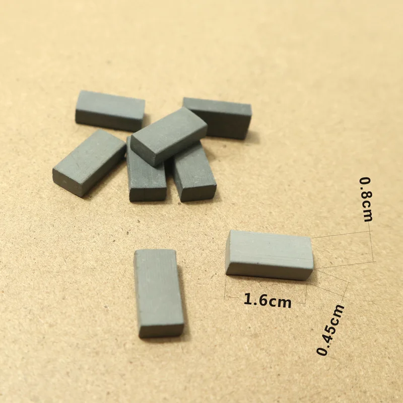 50Pcs 1:16 Scale Miniature Simulation Bricks Model Antique Micro Landscape Decorative Bricks DIY Building Decor