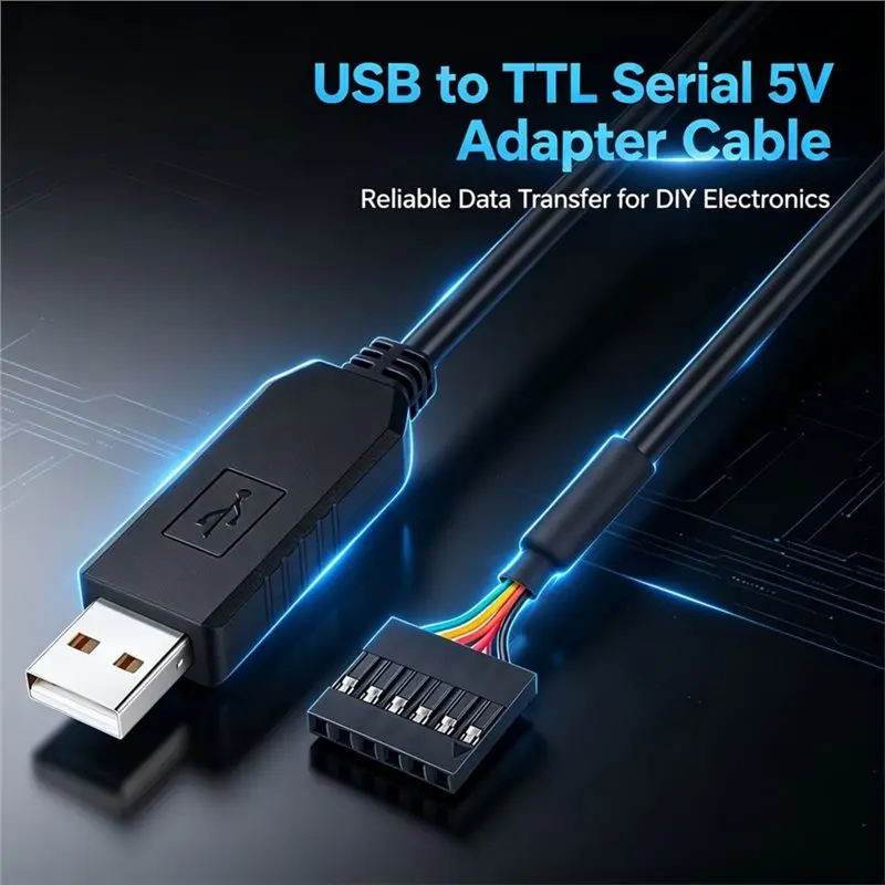 HOT!A72T TTL232 USB To TTL Serial 5V Adapter Cable 6 Pin Female Socket Header For Arduino 6Ft Length Module For Downloading Debu