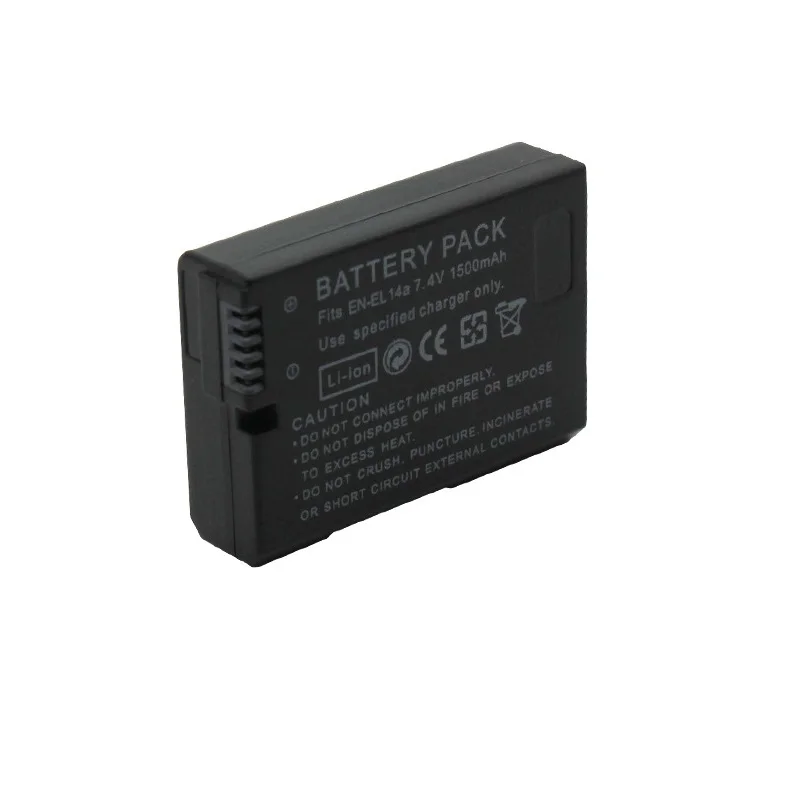 1500mah EN-EL14a EL14 CAMERA BATTERY EN-EL14 For Nikon P7000 P7100 P7800 P7700 D3100 D3200 D3300 D3400 D3500 D5600 D5100 D5300