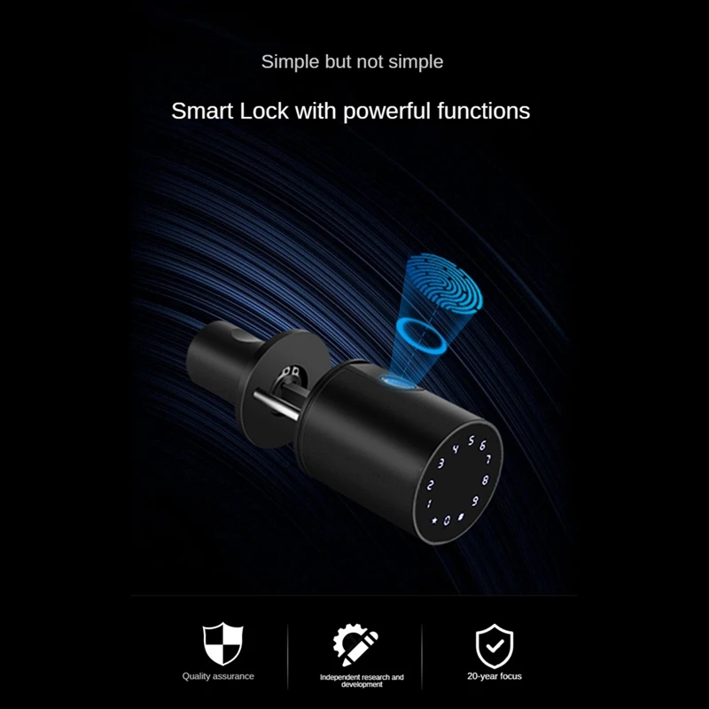 Home Security Door Lock Bluetooth Password Key Unlocking Smart Fingerprint Lock Tuya Smartlife App Remote Control