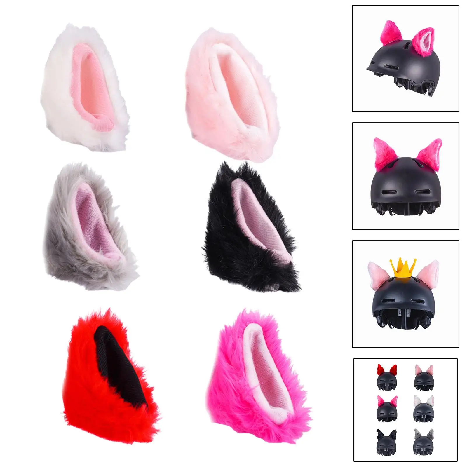 

Плюшевые украшения для ушей, аксессуары для мотоциклетного шлема, профессиональные забавные аксессуары