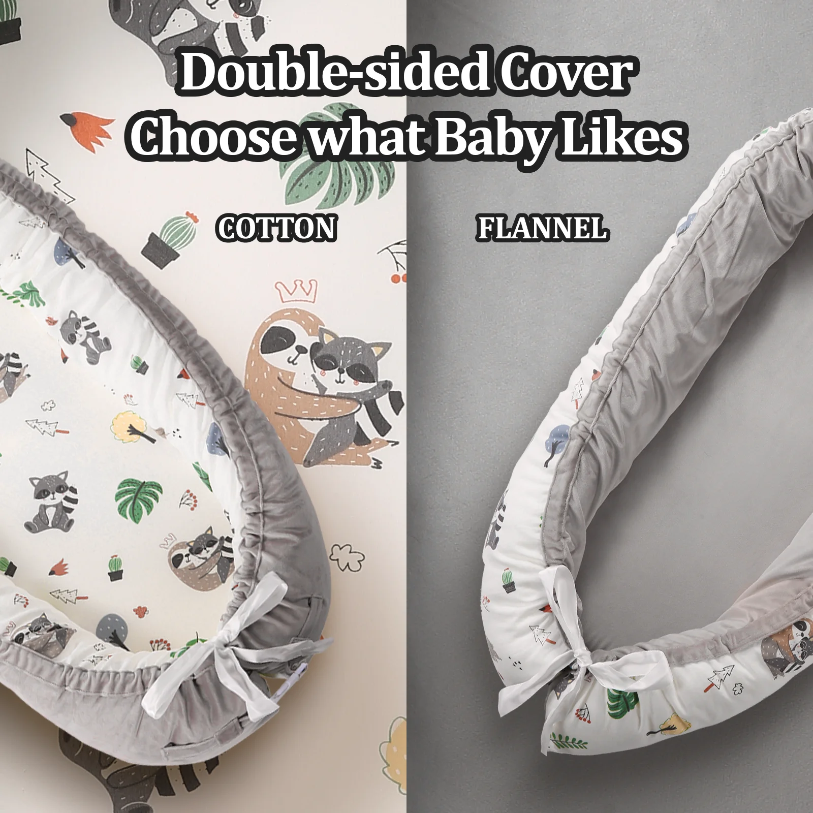 Baby Lounger - Baby Lounger for Newborn, Breathable & Soft Baby Nest Cover Co Sleeper for Baby 0-24 Months