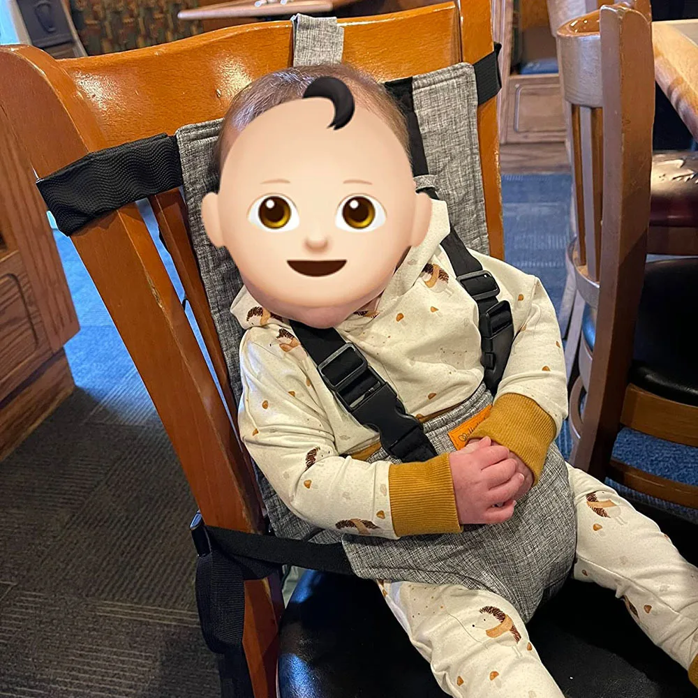 حزام مقعد كرسي طعام للأطفال مضاد للسقوط، حزام حماية قابل للتعديل، حزام أمان لإطعام الأطفال، قابل للغسل، حزام أمان للمقعد قابل للطي