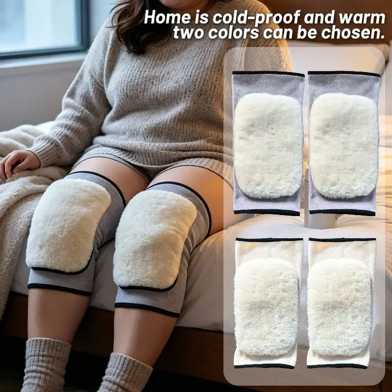 Ultra Thick Faux Wool Warm Leg Sleeves Large Plus Size Thermal Fleece Cold Proof for Air Condition Room Men Women