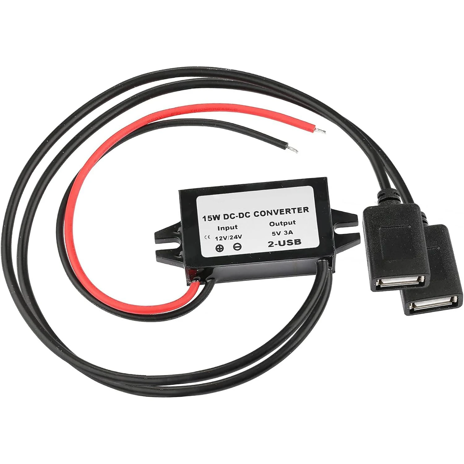 Waterdichte 12V naar 5V Converter DC-DC Step Down Module Power Adapter USB-A Vrouwelijke/Type C/dual USB/open Draad Connector