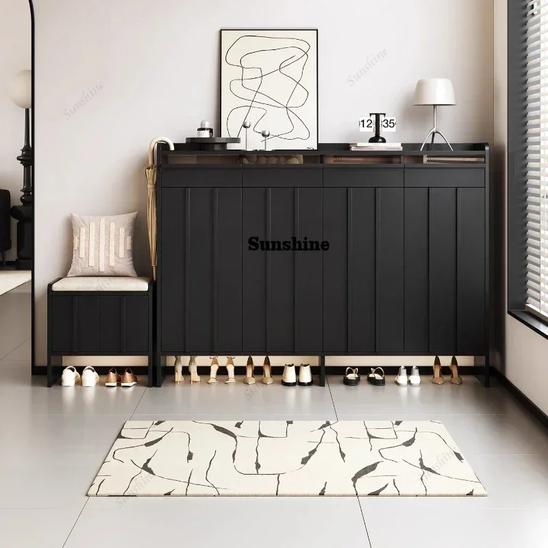 

Shoe-shelf rack outdoor entrance hall shoemaker Furniture living room black shoes storage cabinets home zapatera Furniture FT