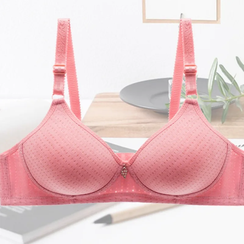 

Plus Size Wireless Push Up Bra Seamless Comfort Bralette for Women Soft Support 100B/C Cup