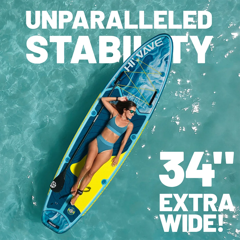 Myboat HIWAVE SUP Board 11'34''6 ''الكبار الدائمة نمط المائية نفخ مجداف المجلس مع الملحقات الفرعية الألعاب في الهواء الطلق #3