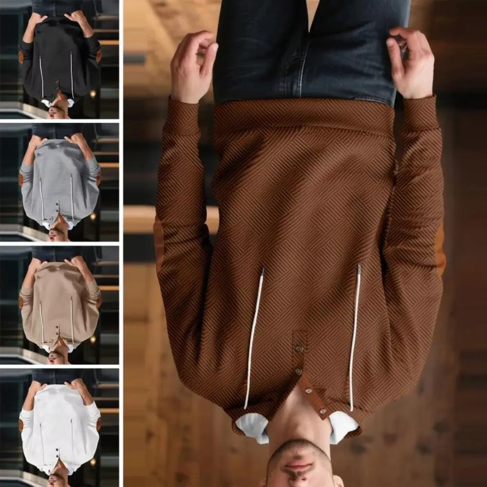 

Men Jacquard Hoodie Men's Solid Color Jacquard Hooded Sweatshirt Loose Sports Casual Sweatshirt Spring Hoody Men Casual Hoodie