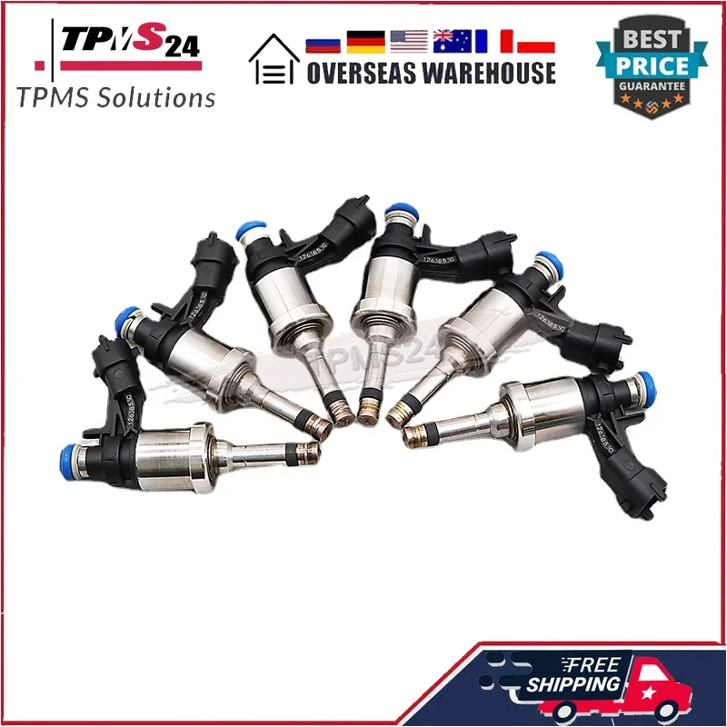 6x Fuel Injectors 12638530 For Buick LaCrosse GMC Acadia Buick Enclave Chevrolet Traverse Camaro Saturn Outlook Cadillac CTS STS